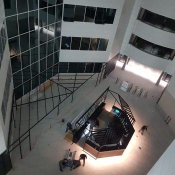 Vista Superior Estructura Terraza Interior Edificio